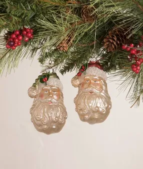 LC0676 - Vintage Santa Head Ornament Assorted