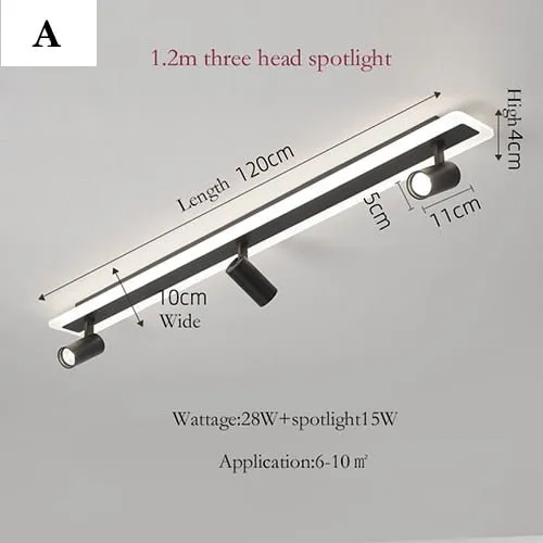 LED Track Ceiling Lamp for Modern Interiors