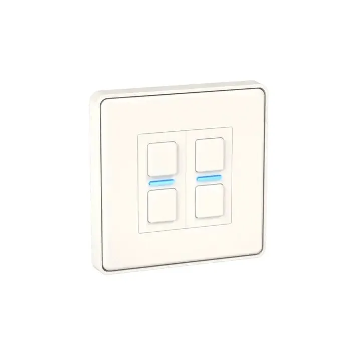 Lightwave LP22WH MK2 Smart Dimmer with Energy Monitoring, 2 Gang, White Metal - Works with Alexa, Google Assistant, HomeKit. iOS & Android Compatible