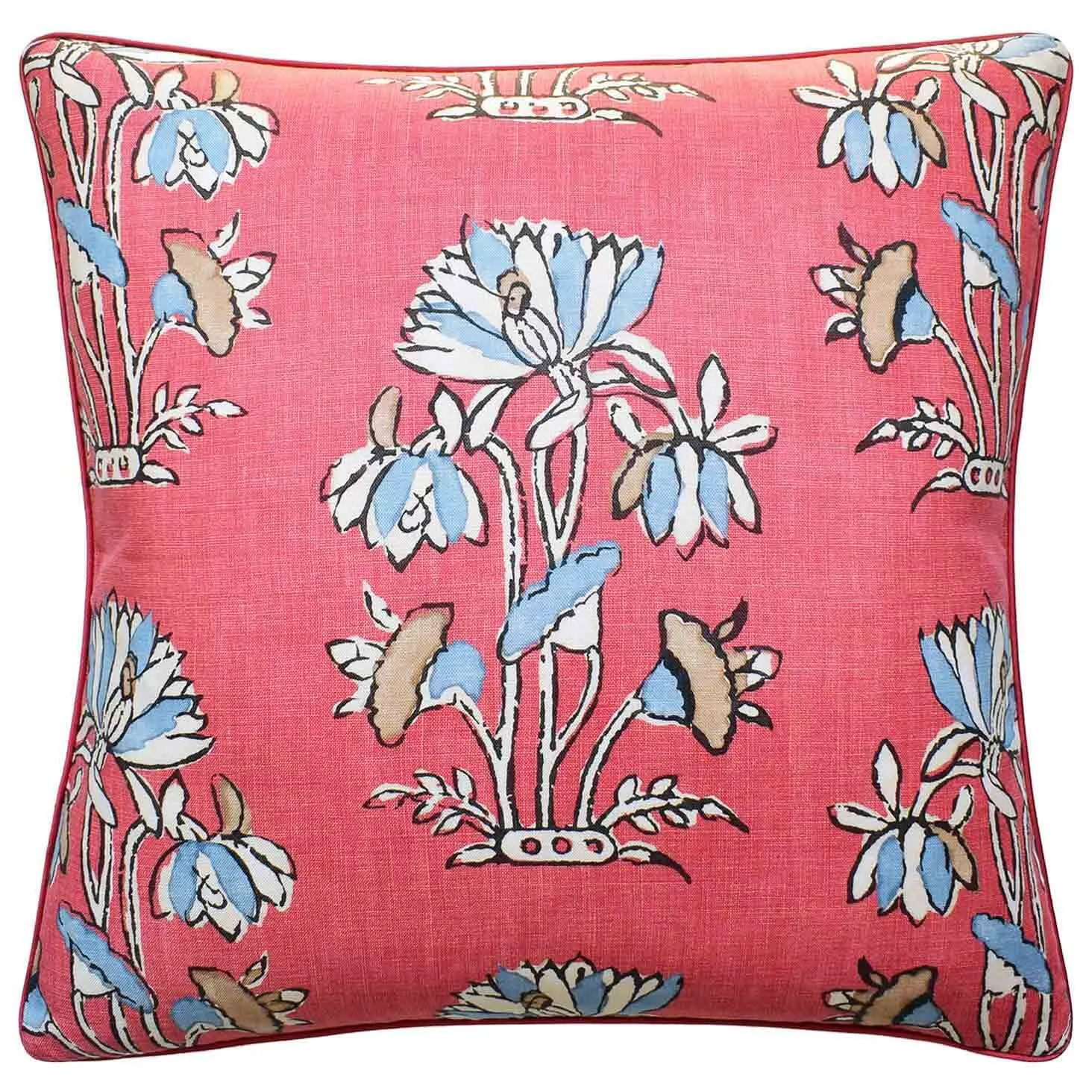 Lily Flower Coral Decorative Pillow Ryan Studio