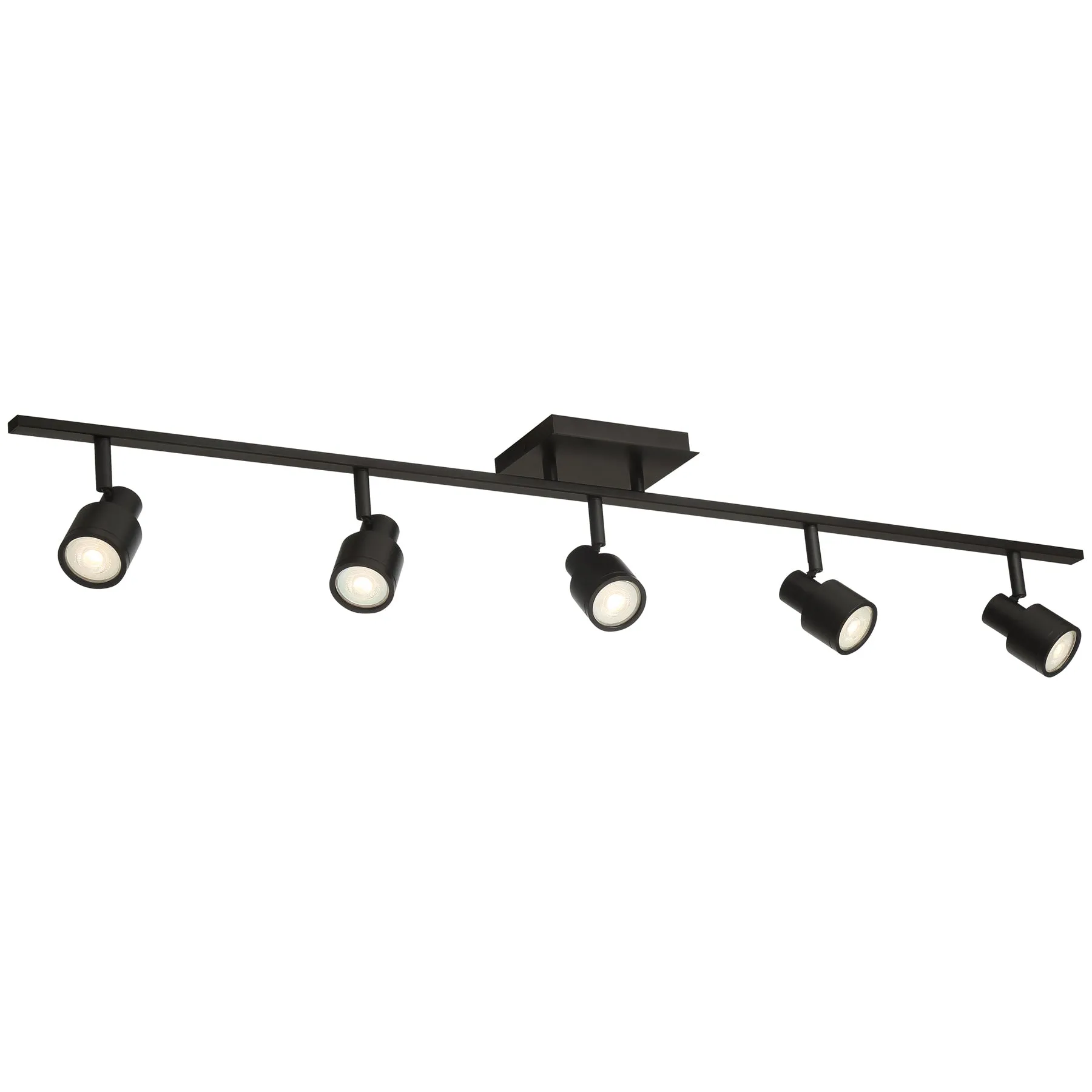 Lincoln 6.5" LED Contemporary Track Lighting Fixture Matte Black 