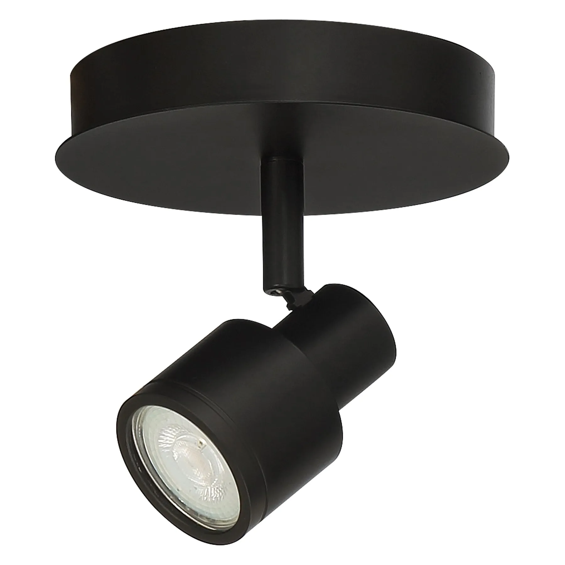 Lincoln 6.5" LED Flush Mount Light Fixture - Matte Black