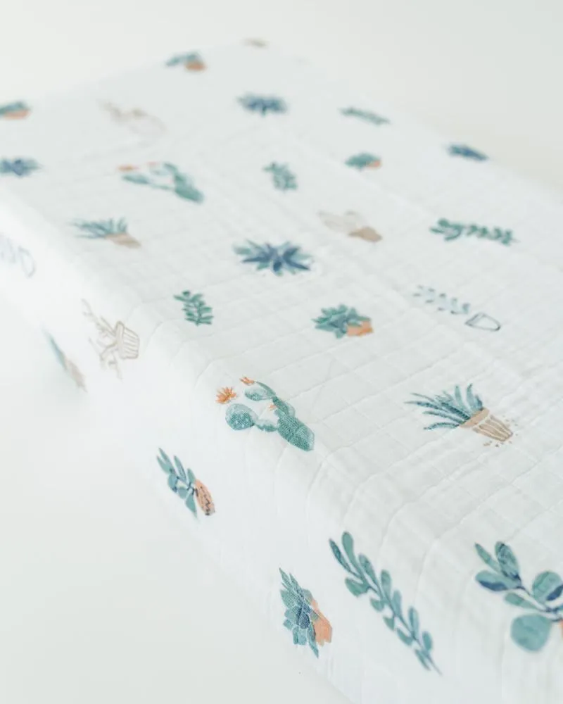 Little Unicorn Cotton Muslin Changing Pad Cover - Prickle Pots