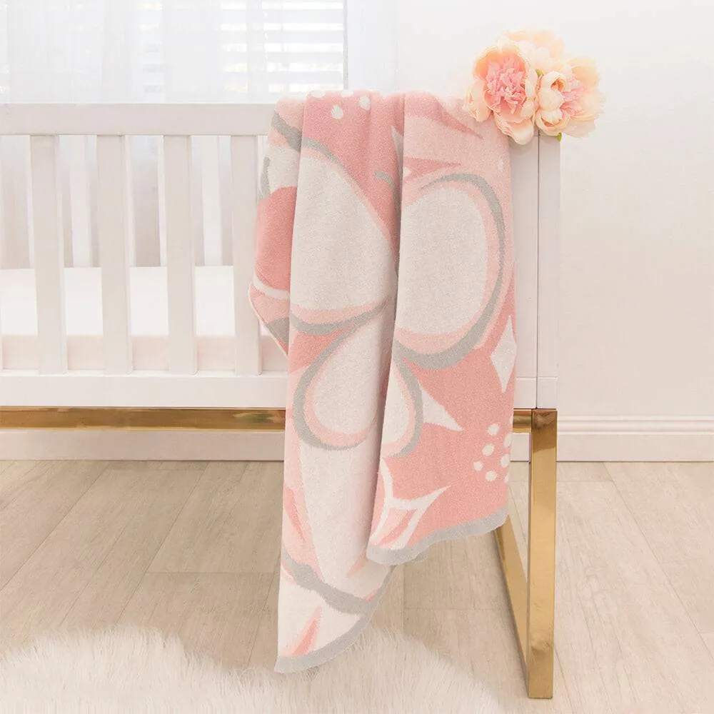 Lolli Living | 100% Cotton Knit Pram Blanket - Meadow