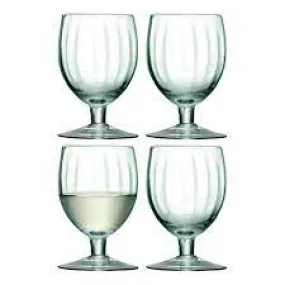 Lsa Mia Wine Glass  Recycled/Part Optic X 4