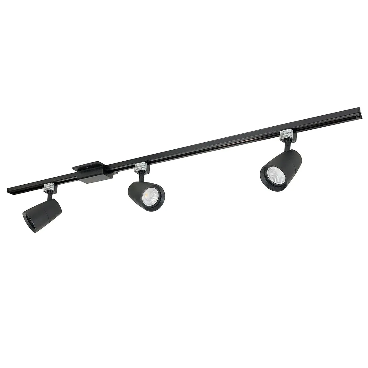 Mac XL 4 ft 3 Lights LED Track Kit 54W 3800 Lumens 2700K, Halo, Black