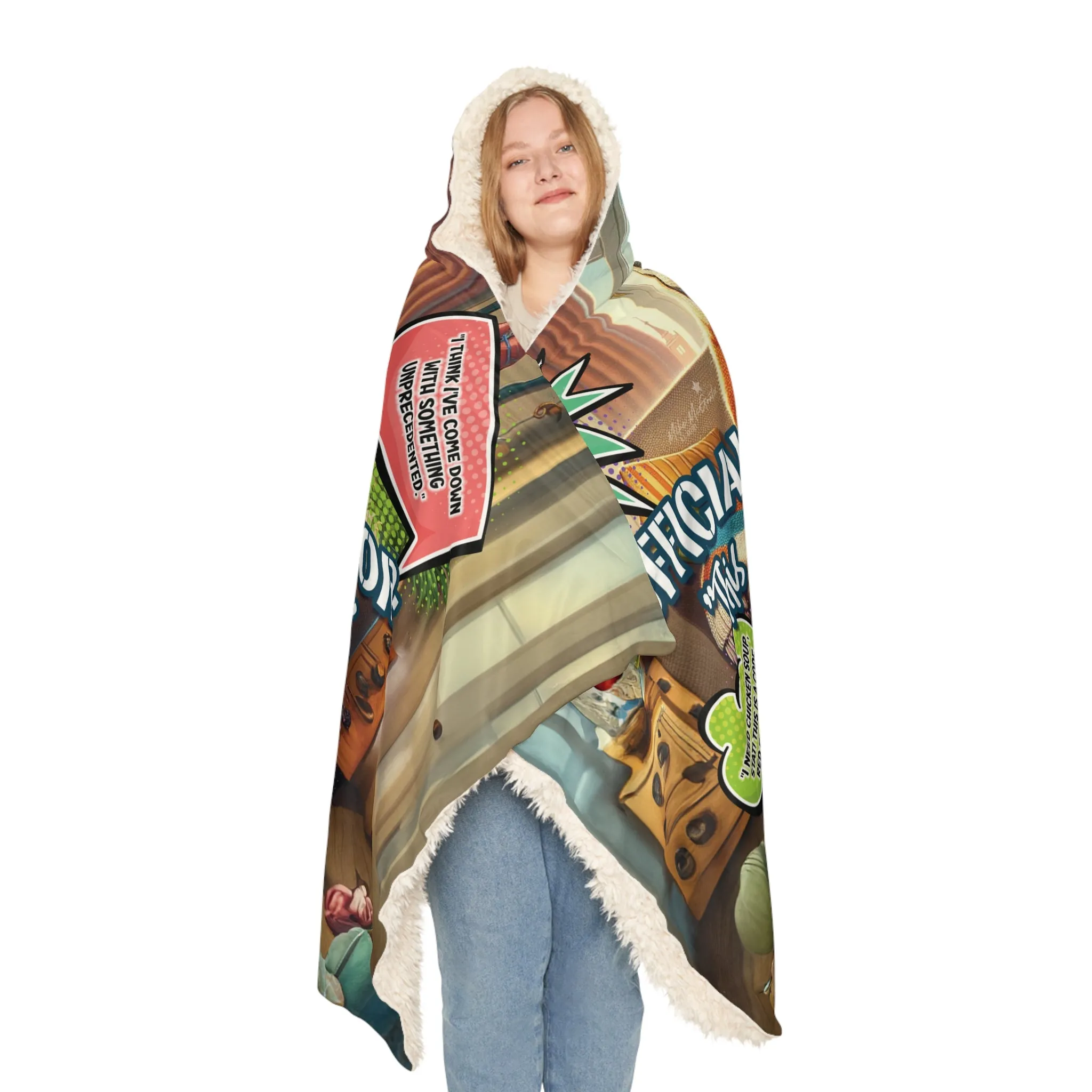 Man Flu Survivor Hooded Blanket – Comfy, Humorous, and Warm Recovery Blanket