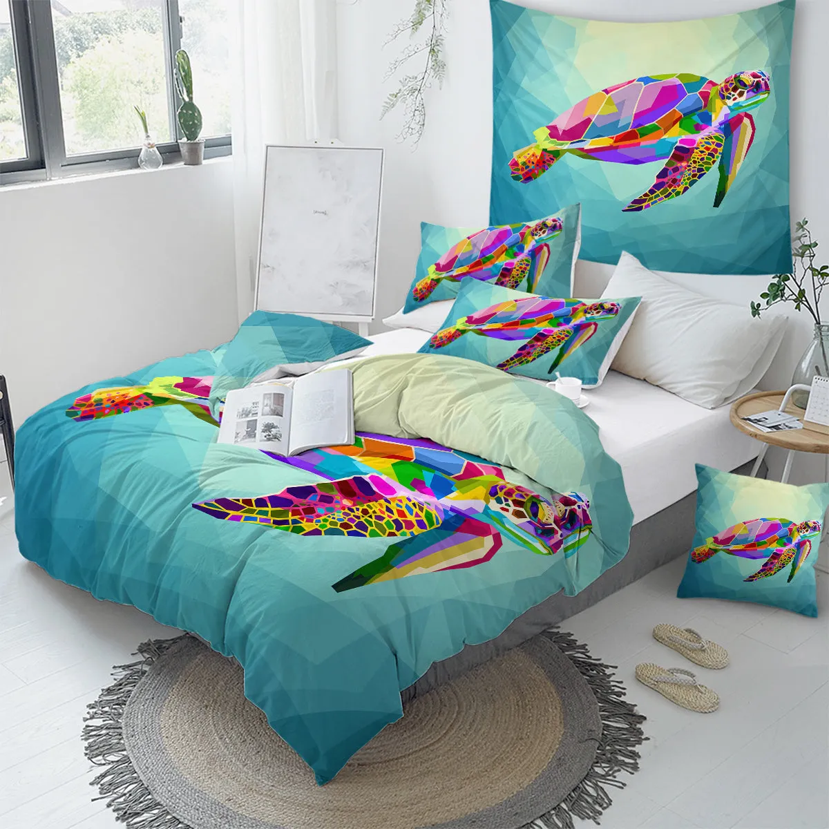 Maui Sea Turtle Duvet Cover Set