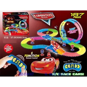 McQueen Luminous Car Track Set | 187 Pcs