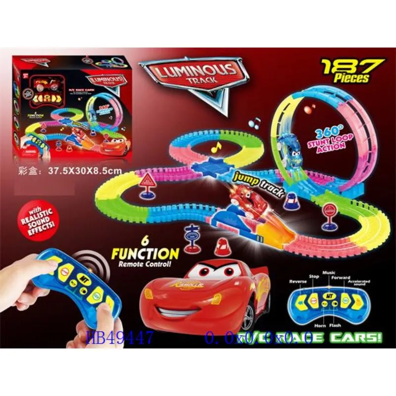 McQueen Luminous Car Track Set | 187 Pcs