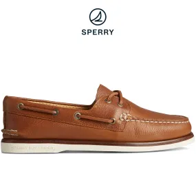 Men's Gold Cup™ Authentic Original™ 2-Eye Tumbled Leather Boat Shoe Tan (STS25504)