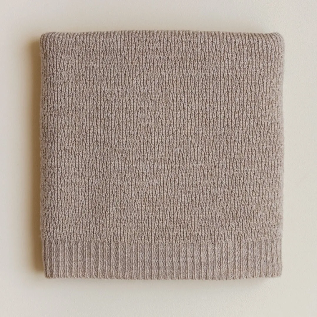 Merinowool Blanket 'Dora' | Sand