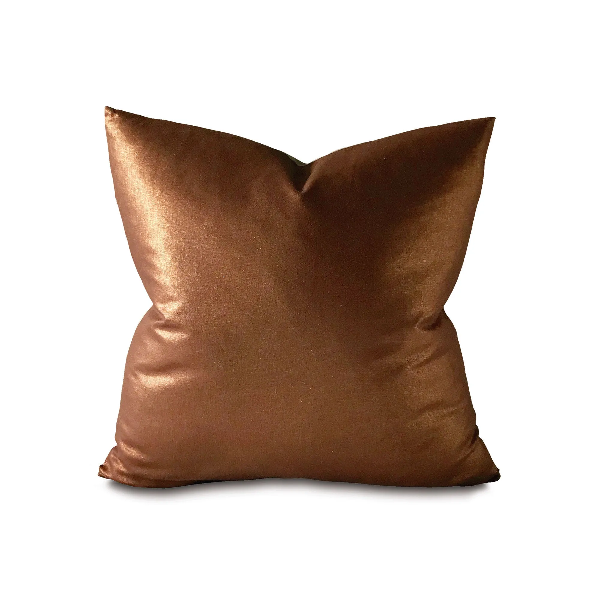 Metallic Bronze Throw Pillow Cover 24x24