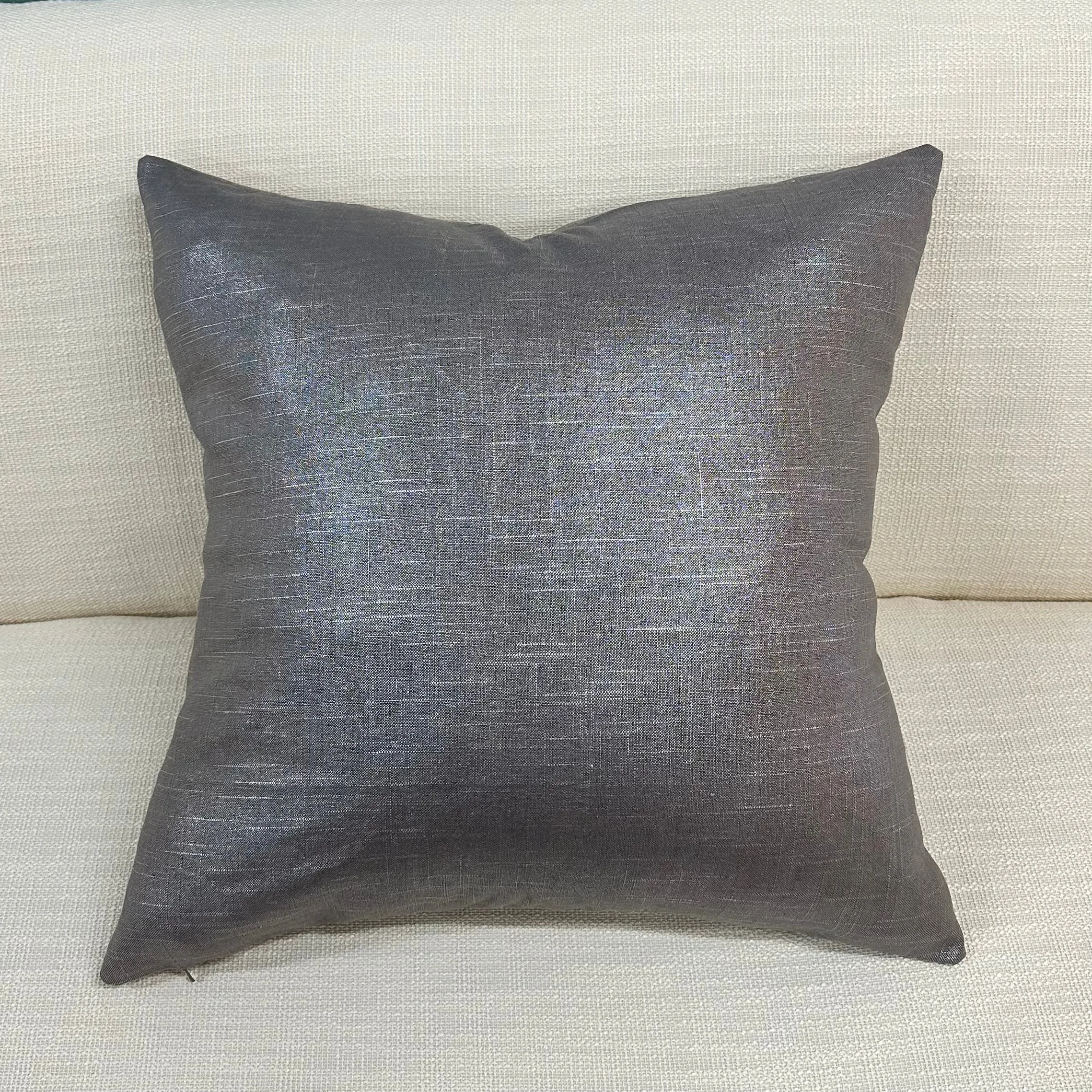 Metallic Modern Throw Pillow Cover 24x24