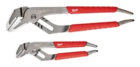 Milwaukee 48-22-6330 Plier Set, 6, 10 in OAL, 1, 2 in Jaw Opening, Red Handle, Comfort-Grip Handle, 19/64, 1/2 in W Jaw :SET: QUANTITY: 1