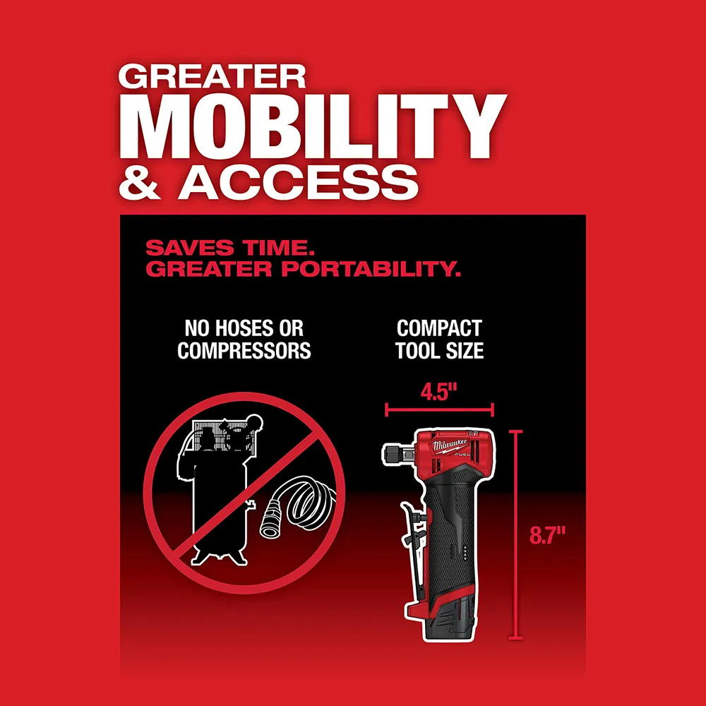 Milwaukee M12 Fuel Right Angle Die Grinder