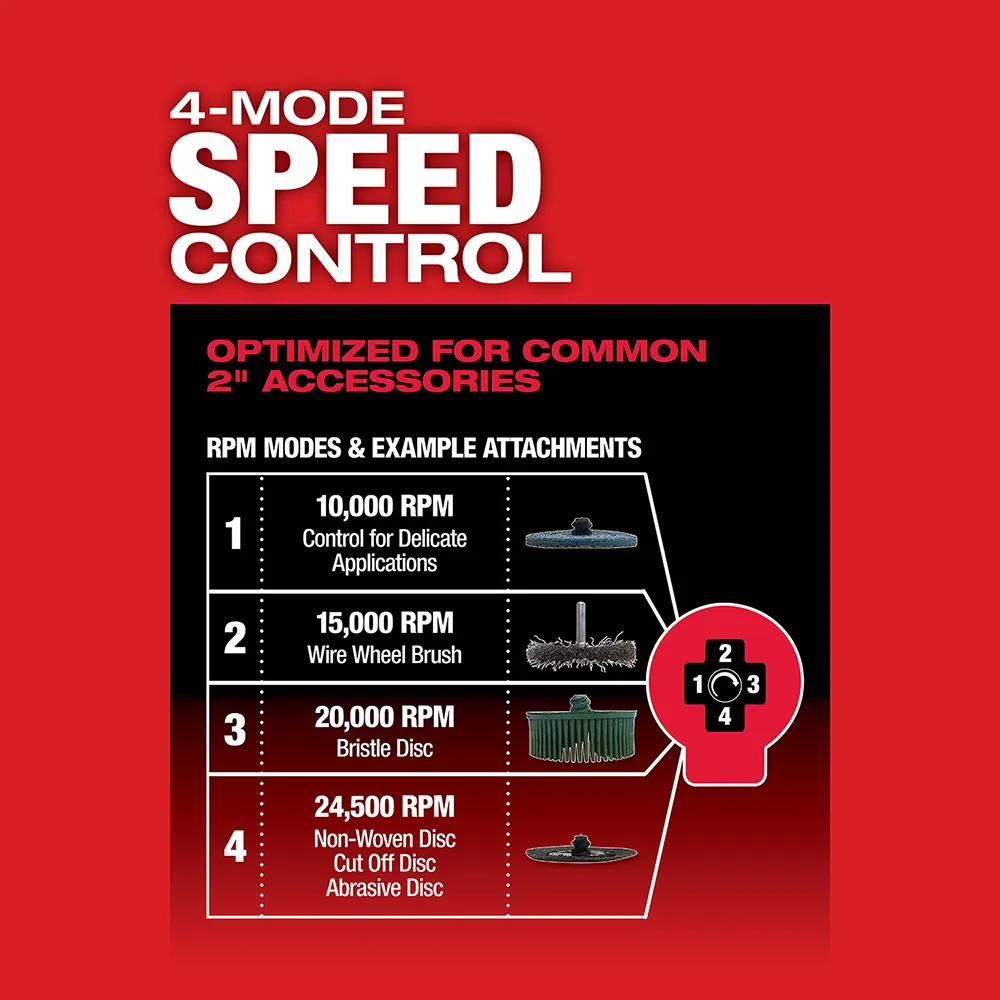 Milwaukee M12 Fuel Right Angle Die Grinder