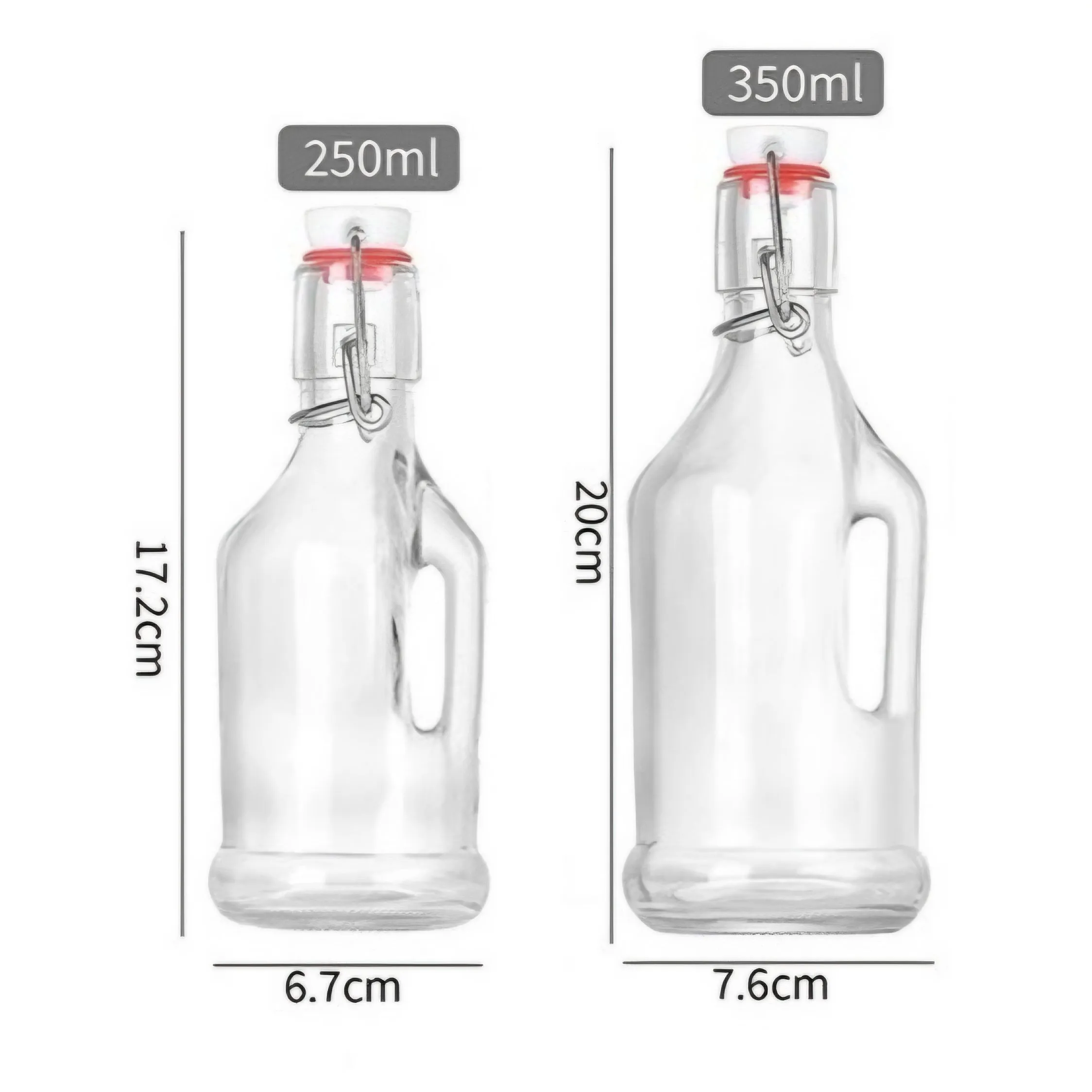 Mini Glass Jugs with Handle