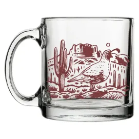 Moore Collection Cactus Quail Glass Mug