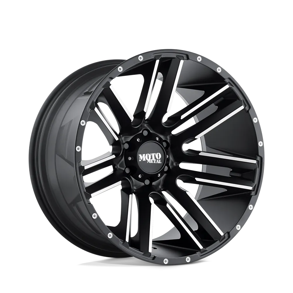 Moto Metal MO978 Razor 22X12 5X127 -44 mm Satin Black Machined