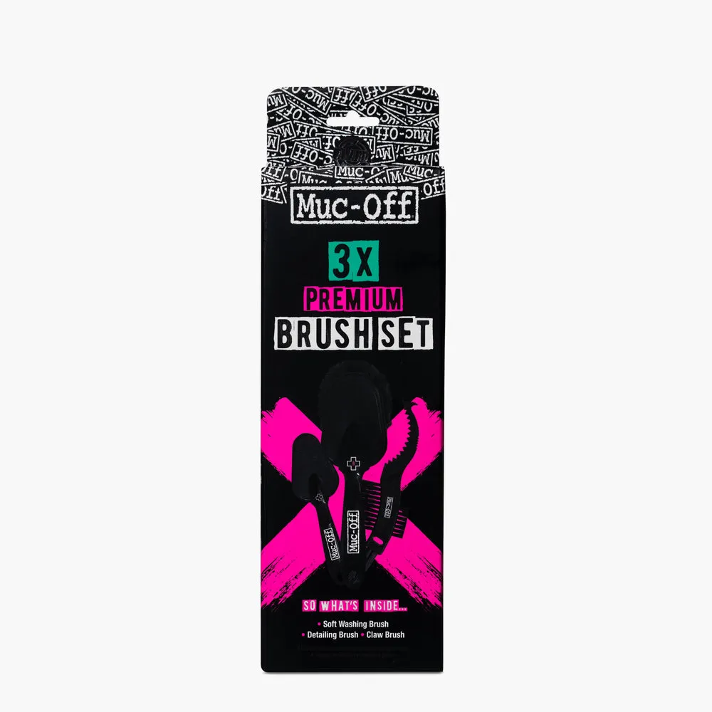 MUC-OFF MOTORCYCLE/BIKE 3X PREMIUM BRUSH KIT