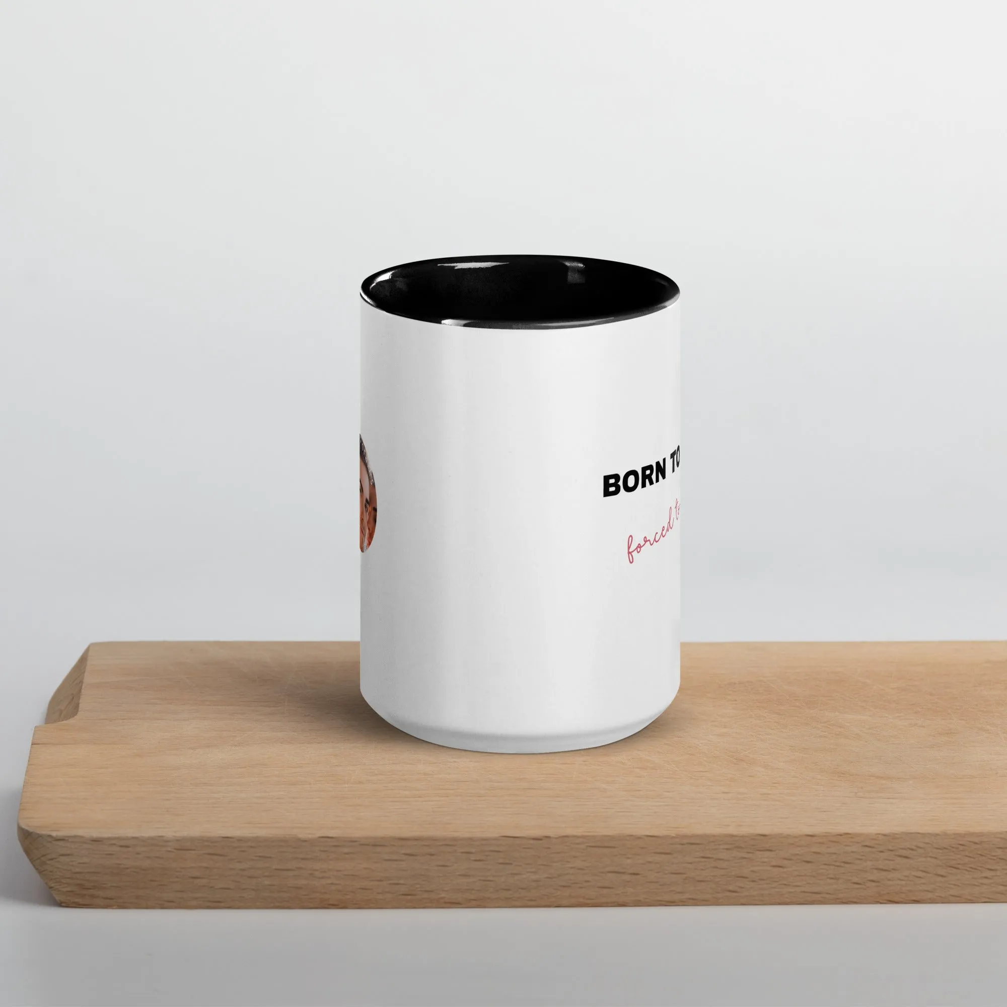 Mug with Color Inside: Born to Read . . .