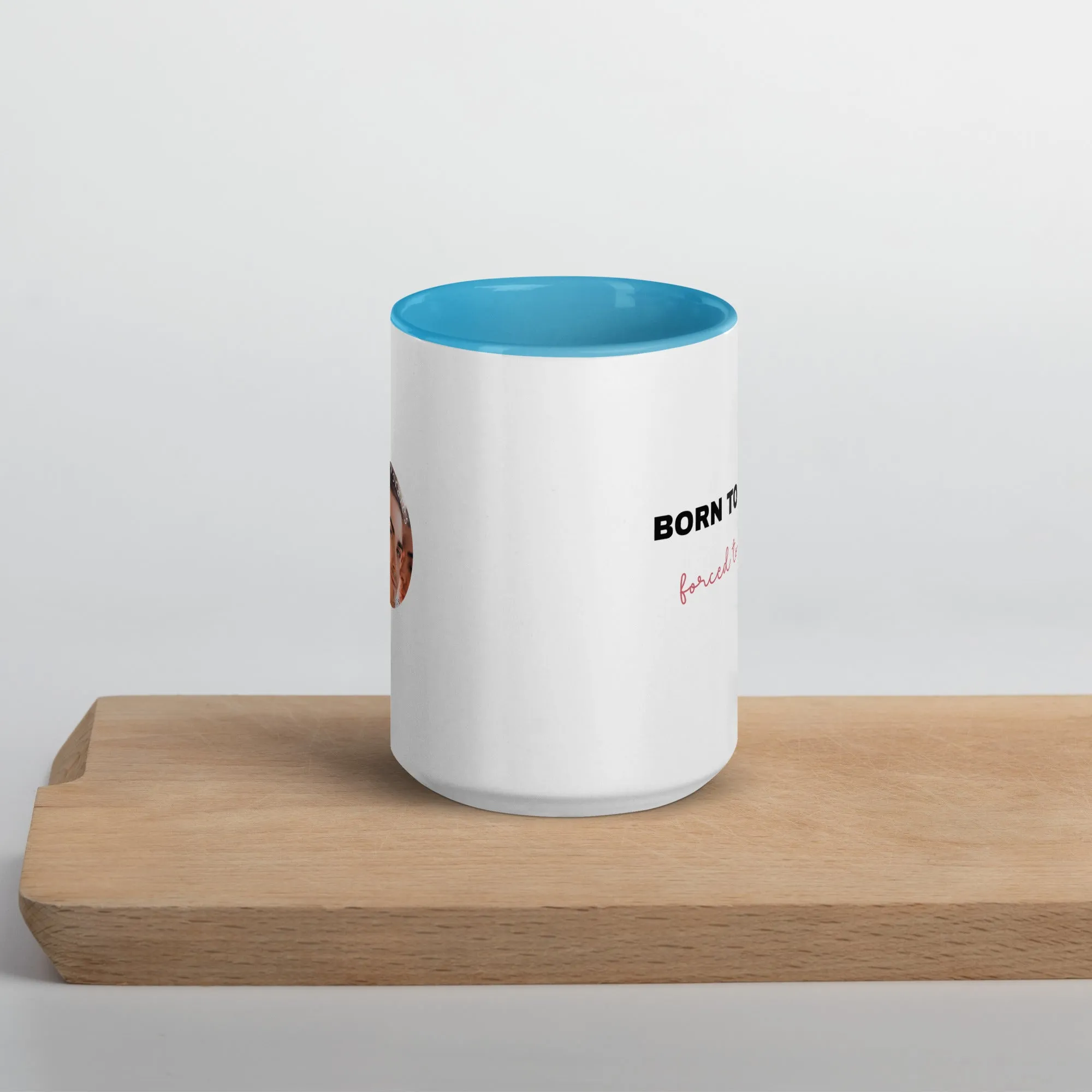 Mug with Color Inside: Born to Read . . .