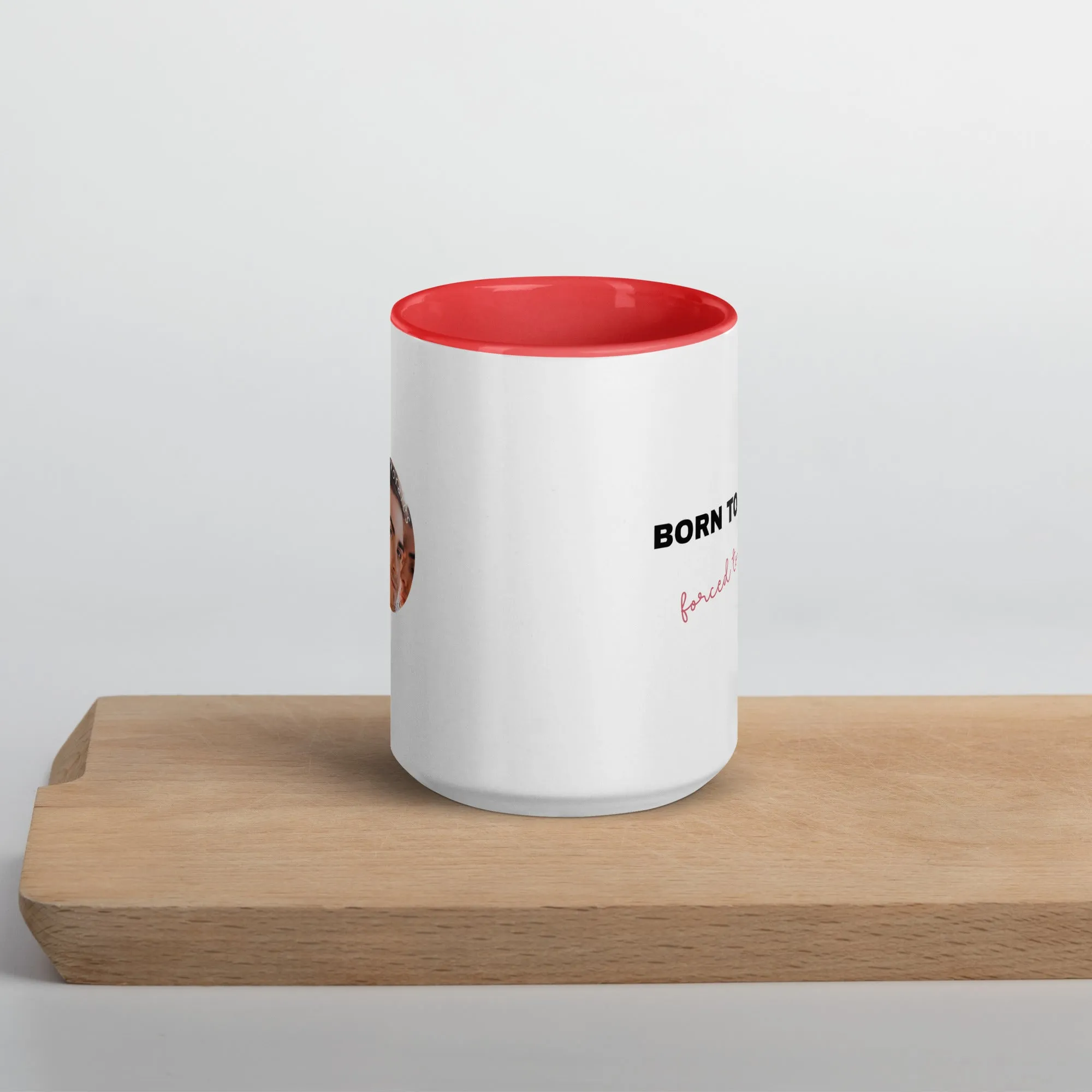 Mug with Color Inside: Born to Read . . .