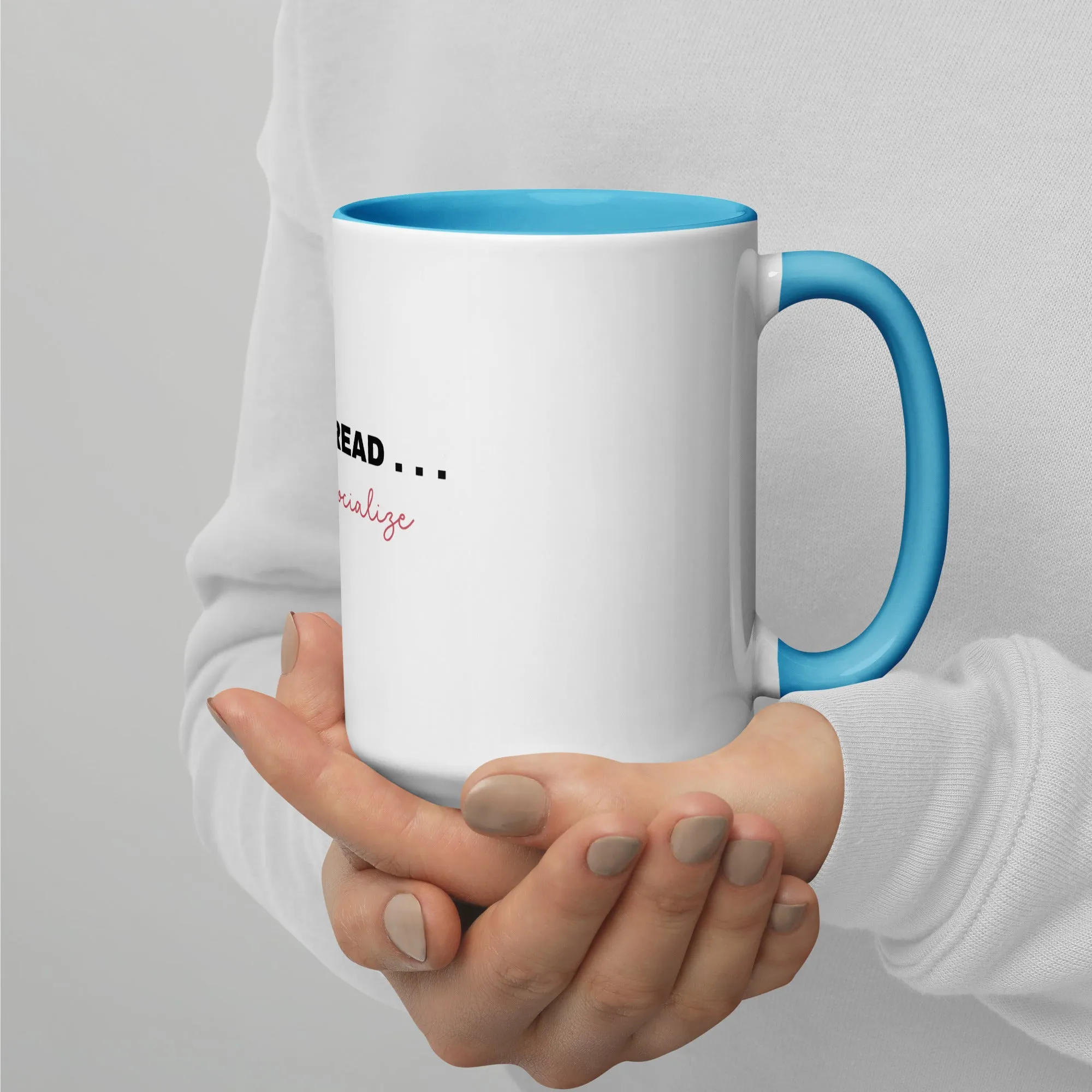 Mug with Color Inside: Born to Read . . .