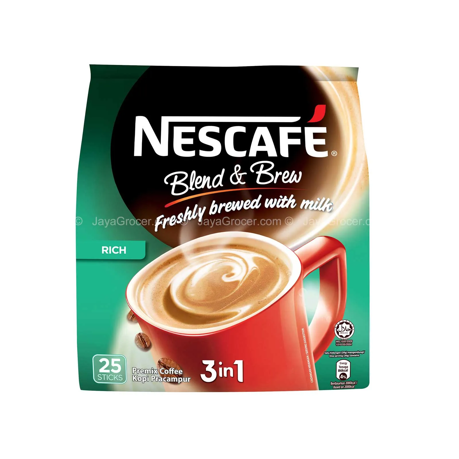 Nescafe Blend & Brew Rich 3 in 1Instant Coffee 20g x 25