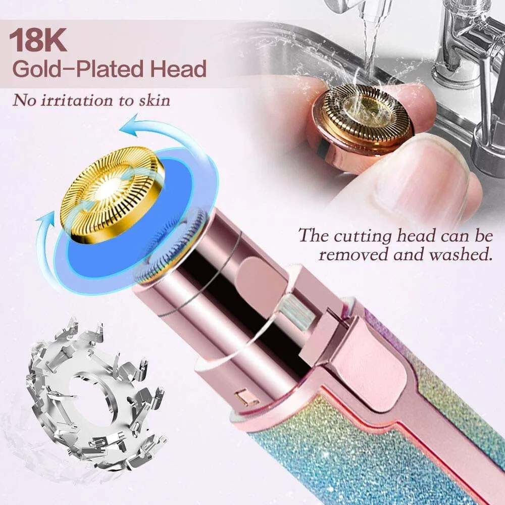 (Net) 2in1 Blawless Women's Face Hair Remover Epilator for women Machine for Upper Lip, Chin, Eyebrow / HX-203B