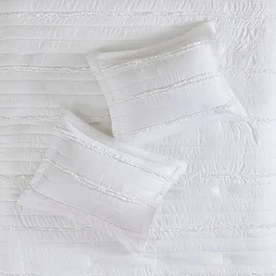 New - Alexis Comforter Set (Queen) White - 5pc