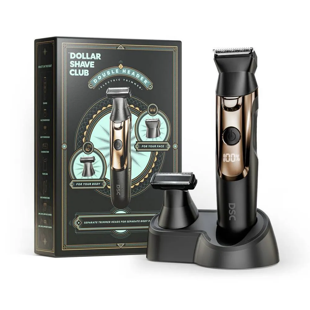 New - Dollar Shave Club Double Header Electric Trimmer