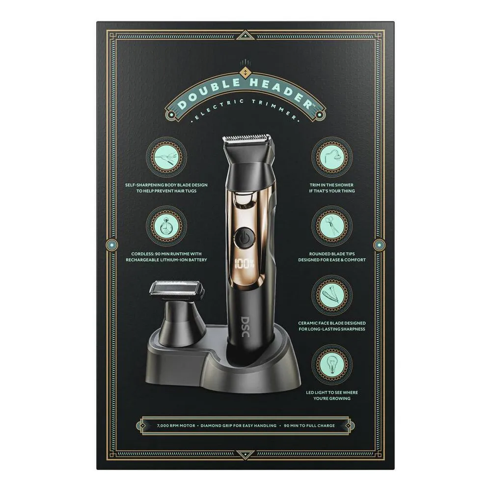 New - Dollar Shave Club Double Header Electric Trimmer