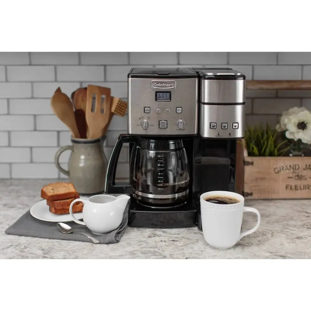 Open Box - Cuisinart Coffee Center 12 Cup Coffeemaker and Single-Serve Brewer