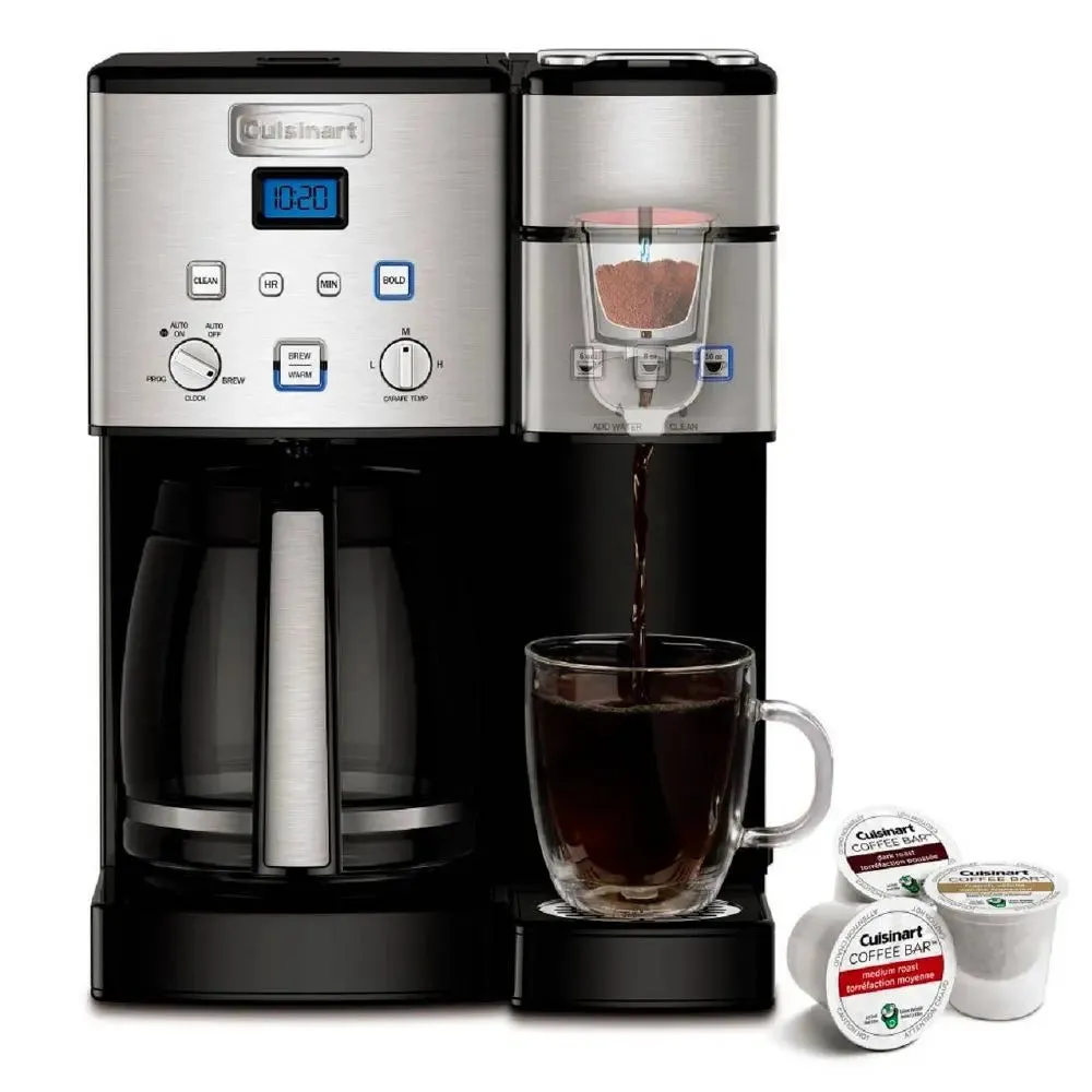 Open Box - Cuisinart Coffee Center 12 Cup Coffeemaker and Single-Serve Brewer