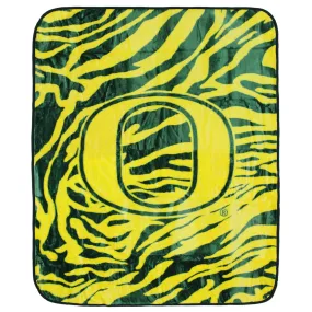 Oregon Ducks Raschel Throw Blanket