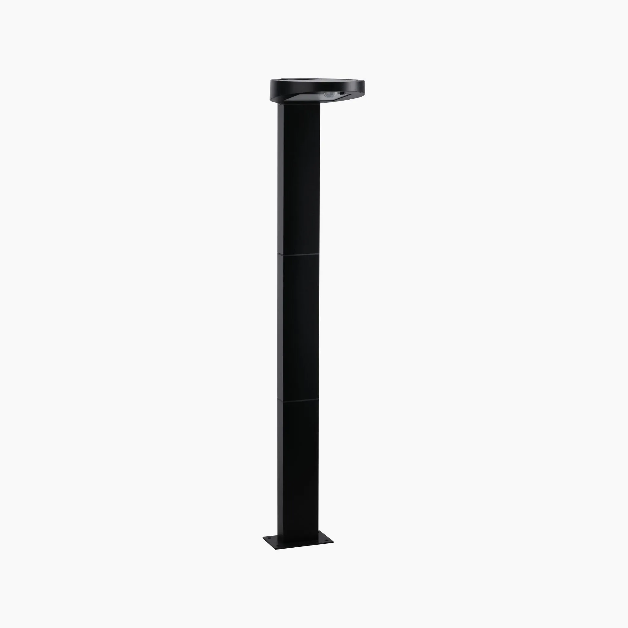 Outdoor Ryse 1.2W LED Solar Bollard Light with Motion Detection in Anthracite