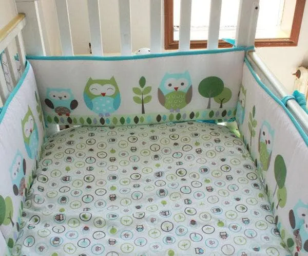 Palette Box 8-Pieces Bedding Set (Polyester) - Green Owl