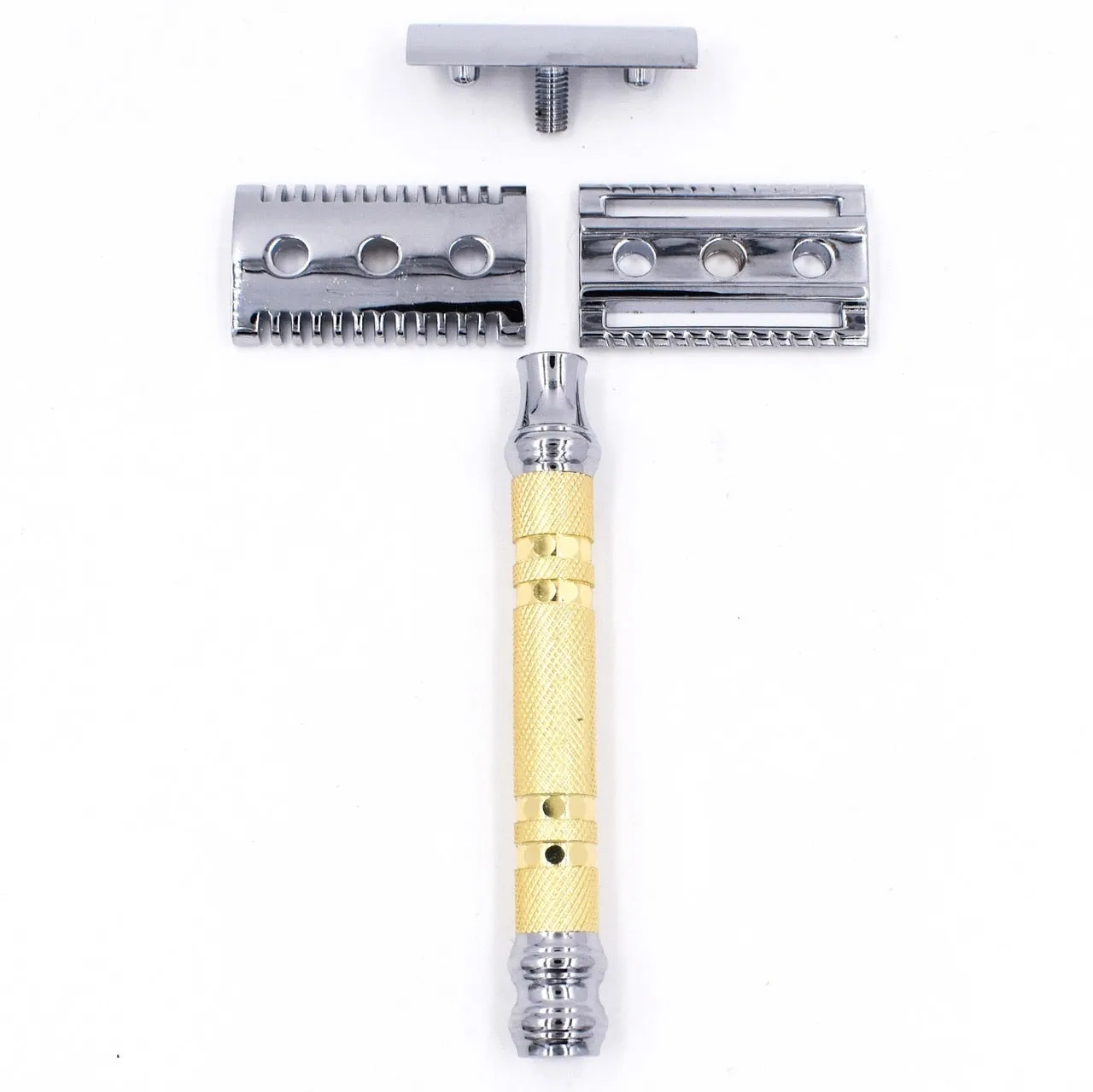 Parker - 69CR Convertible Safety Razor With Open & Closed Comb Plates