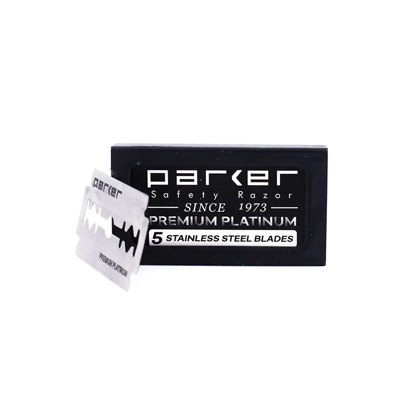 Parker - Premium Platinum Double Edge Blades, 1 pack of 100 blades