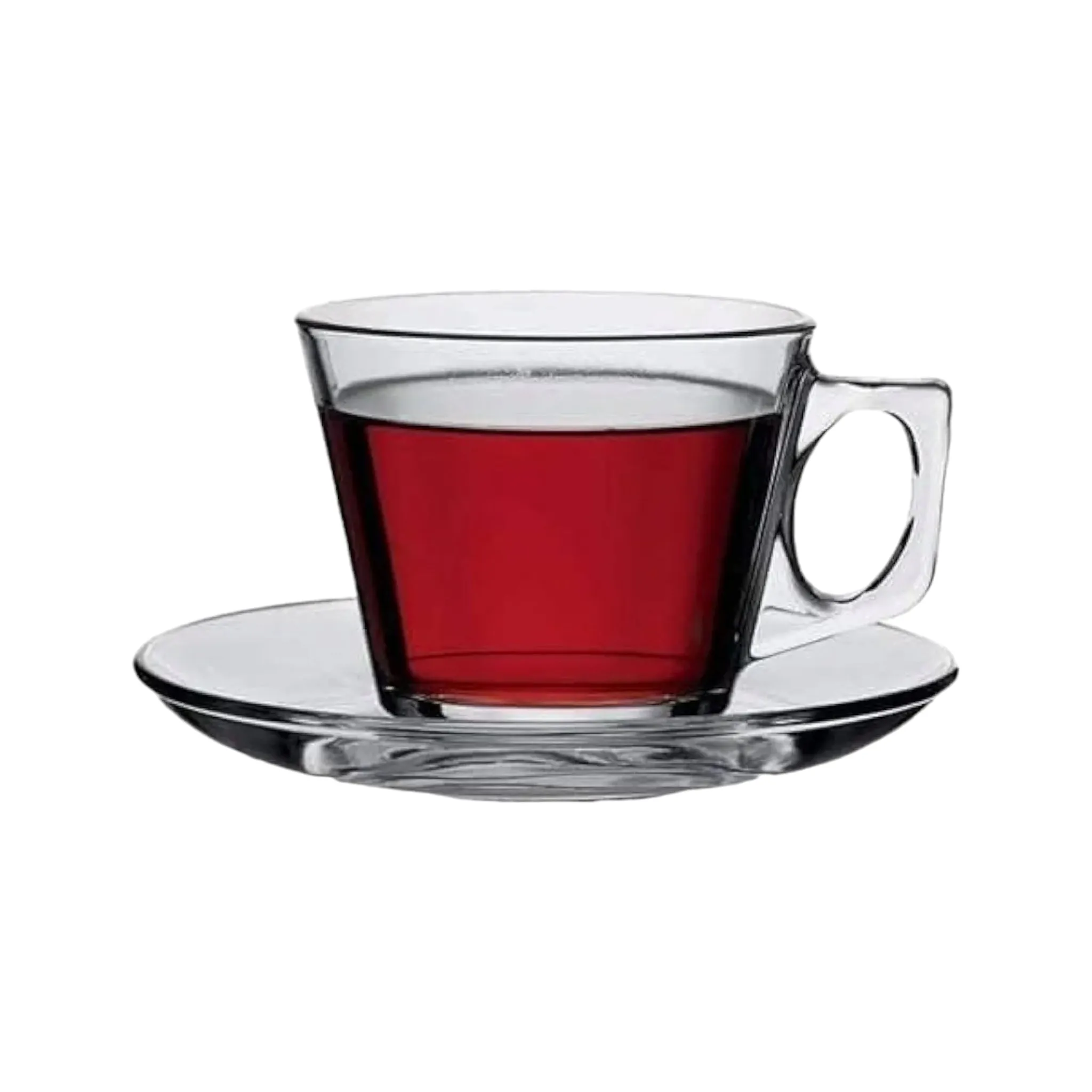 Pasabahce Vela Espresso-Tea Cup & Saucer 195ml 6pack