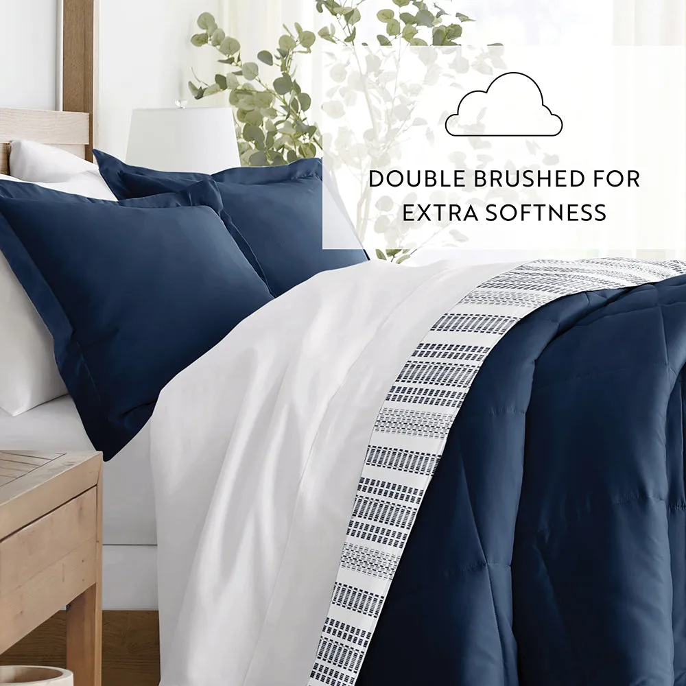 Patterned Down-Alternative Comforter Set (Sale)