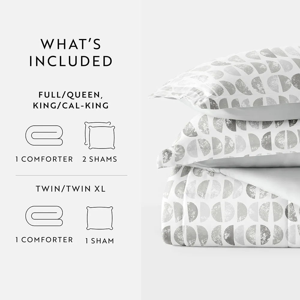 Patterned Down-Alternative Comforter Set (Sale)