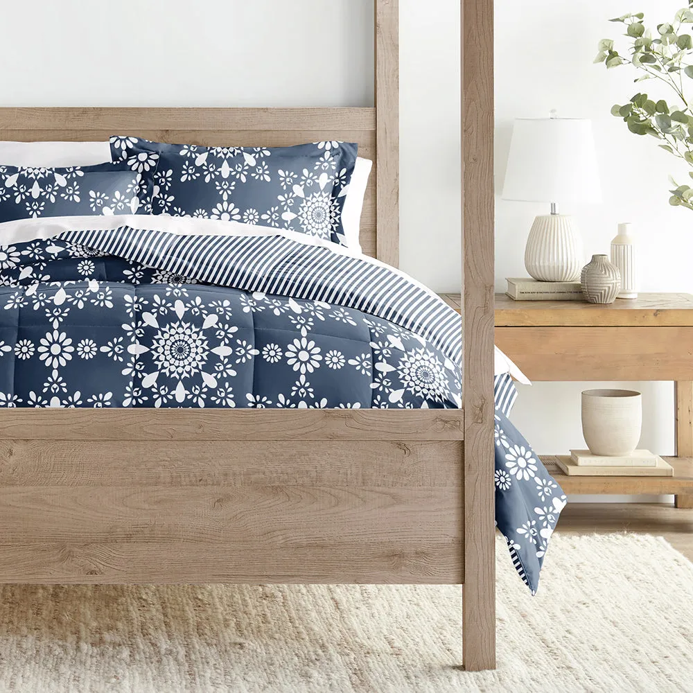 Patterned Down-Alternative Comforter Set (Sale)