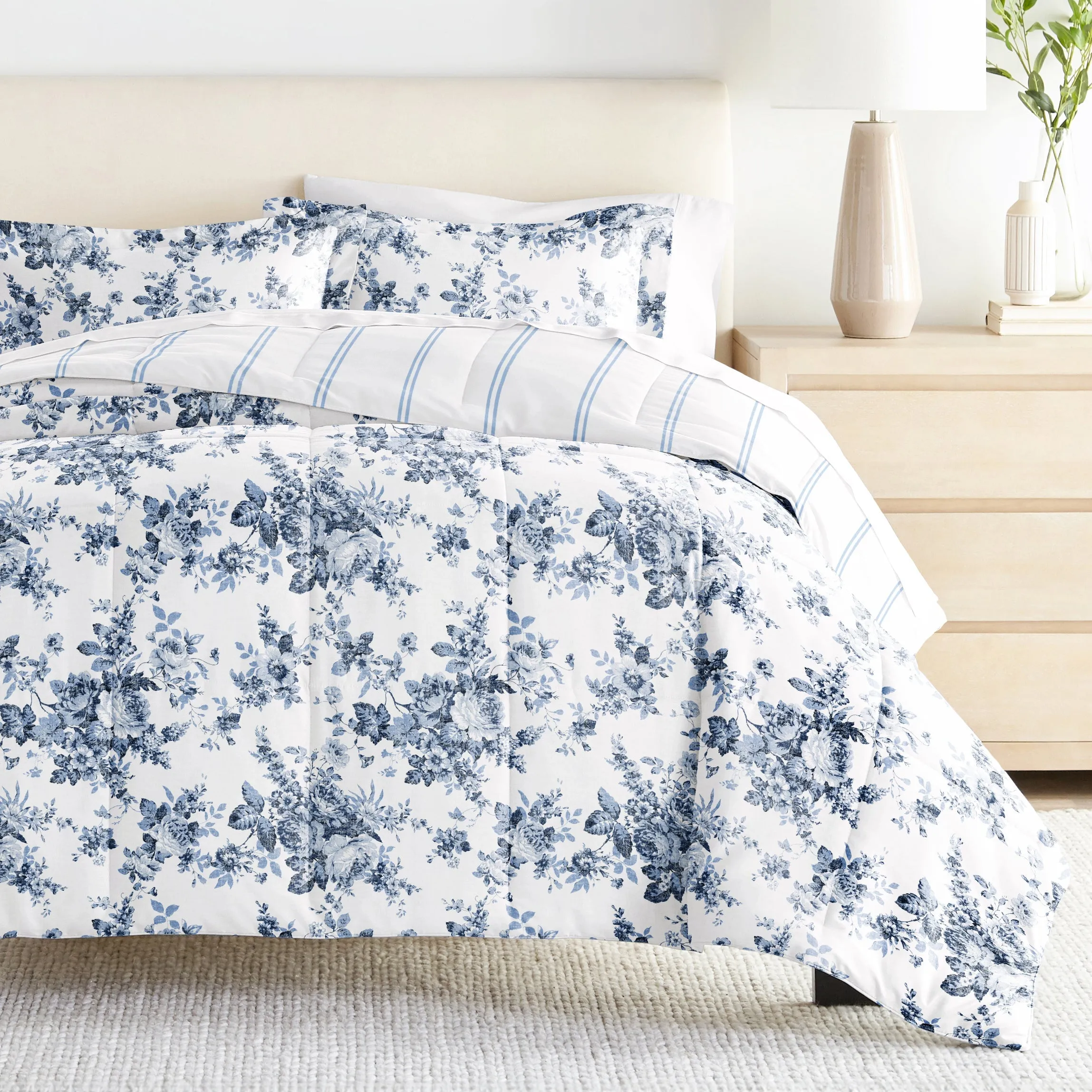 Patterned Down-Alternative Comforter Set (Sale)