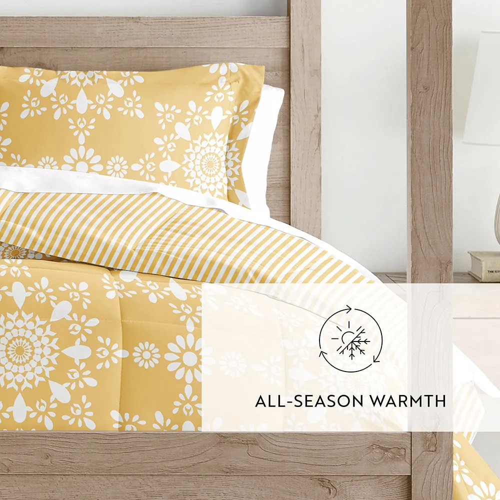 Patterned Down-Alternative Comforter Set (Sale)