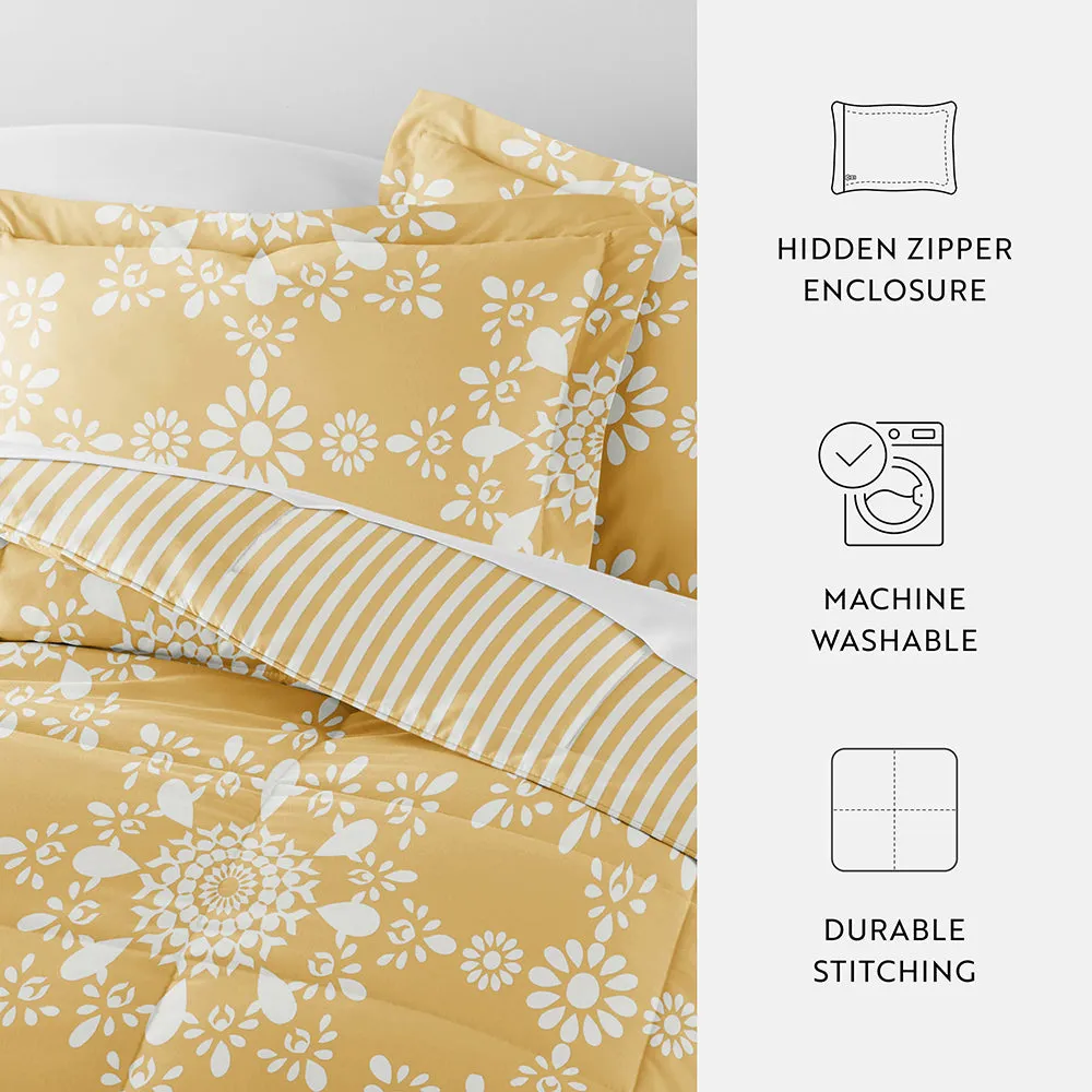 Patterned Down-Alternative Comforter Set (Sale)