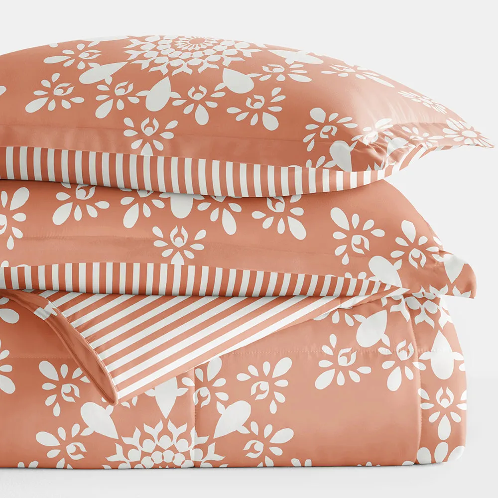 Patterned Down-Alternative Comforter Set (Sale)