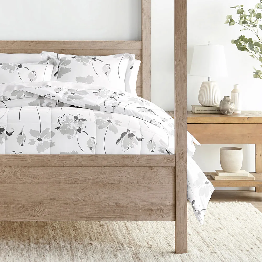 Patterned Down-Alternative Comforter Set (Sale)